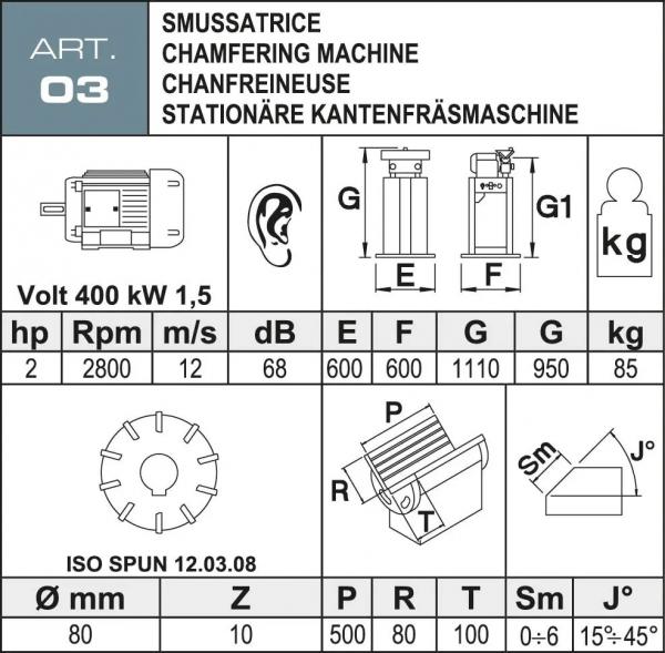 Kantenfräsmaschine Aceti ART 03